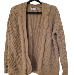 Hollister open chunky knit cardigan